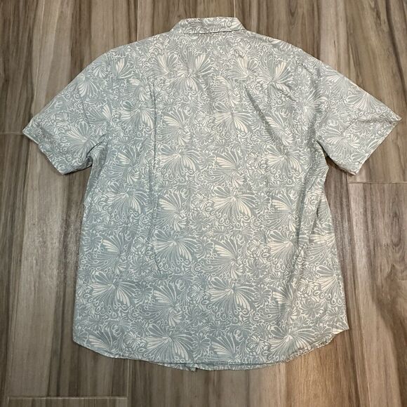 Tommy Bahama Shirt Relax Island Modern Fit Button Down White Green Floral Beach - Picture 2 of 6